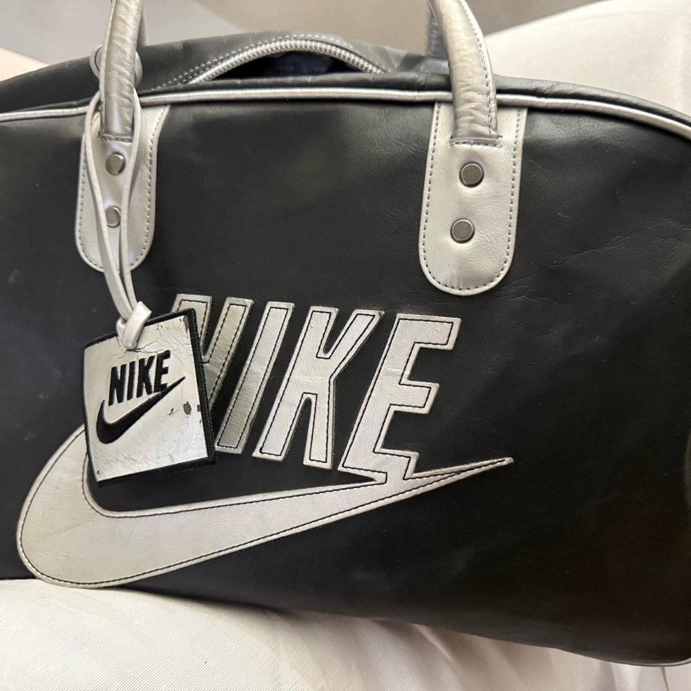 Nike Black and Gray Duffel Bag